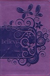 Backpack Bible (NIV, Italian Duo-Tone, Pizzaz Purple)