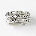 True Love Waits Purity Ring (Stackable Set of 3)