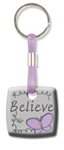 Believe Butterfly Keychain