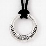 Sterling Silver True Love Waits Ring Necklace