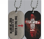 Dog Tag - This Tag Is Illegal / Romans 1:16