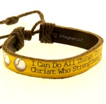 Baseball Bracelet / Philippians 4:13 (I Can Do All Things)
