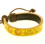 Basketball Bracelet / Philippians 4:13 (I Can Do All Things)