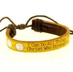 Philippians 4:13 Bible Verse Bracelet Volleyball