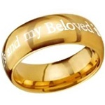 I Am My Beloved's Ring (Gold Finish)