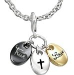 True Love 3 Charm Necklace