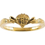 The Gift Wrapped Heart Ring (Chastity/Purity, 10K Yellow Gold)
