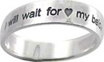 I Will Wait For My Beloved Ring(Flat Band)