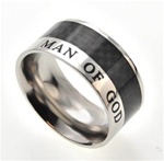 Man Of God / 1 Timothy 6:11 (Black Carbon Fiber)