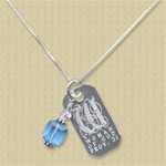 March Birthstone Necklace / Proverbs 31