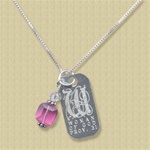 October Birthstone Necklace / Proverbs 31