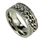 Man of God Ring / 1 Timothy 6:6-16 (Chain Spinner)