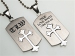 True Love Waits (Old English Shield Cross/Silver)
