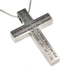 Be Still / Psalm 46:1,10 (Iron Cross Necklace/Women)