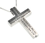 Together / Roman 8:28 (Iron Cross Necklace/Women)