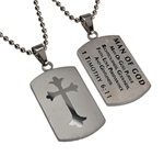 Man of God / 1 Timothy 6:11 (Silver Shield Cross)