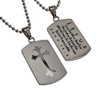 Way Truth Life / John 14:6 (Silver Shield Cross)