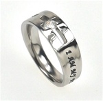 My Beloved's / Song of Solomon 6:3 (Solitaire Ring)