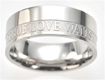 True Love Waits Ring Scripture Band (Wide Band)