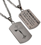 Armor of God / Ephesians 6:10-18 (Silver Shield Cross on Upgrade Chain)